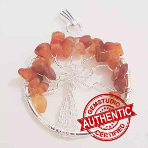 Carnelian Tree of Life Pendant