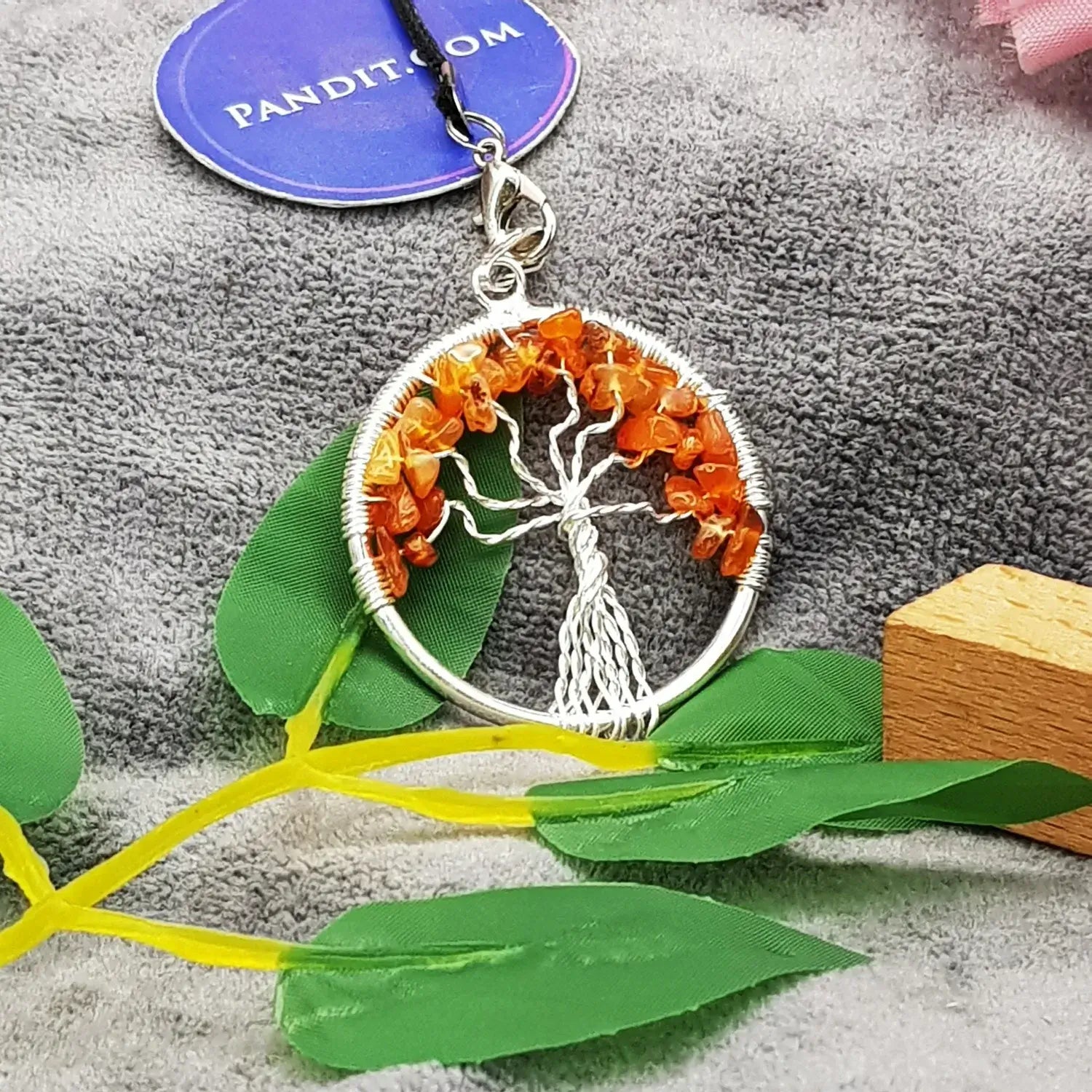 Carnelian Tree Of Life Pendant