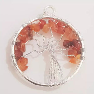 Carnelian Tree of Life Pendant