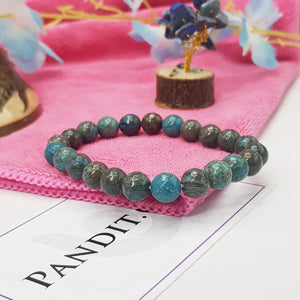 Chrysocolla Diamond Cut Bracelet