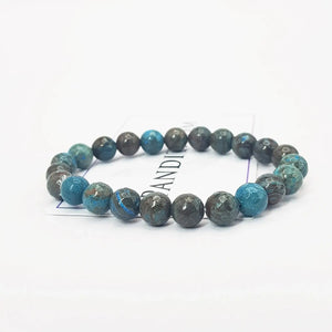 Chrysocolla Diamond Cut Bracelet