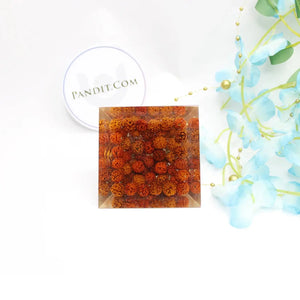 Coil Quartz Orgone Pyramid With Rudraksha Beads