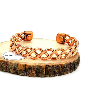 Copper Bracelet — packaging back cover with usage guide