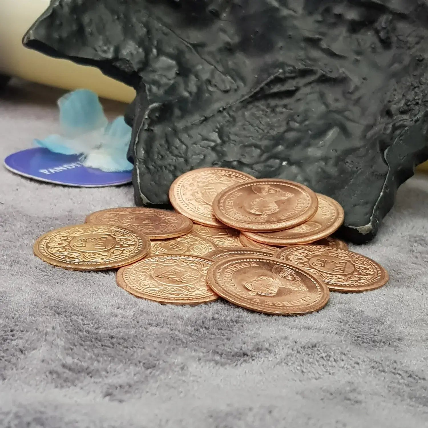 Copper Coin for Lal Kitab Remedy — reverse face of coin