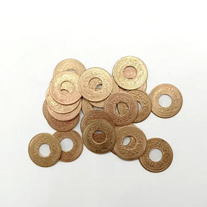 Copper Coin with Hole for Lal Kitab Remedy