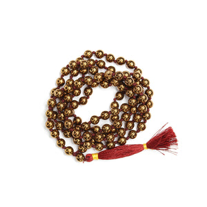 Copper Hematite Mala