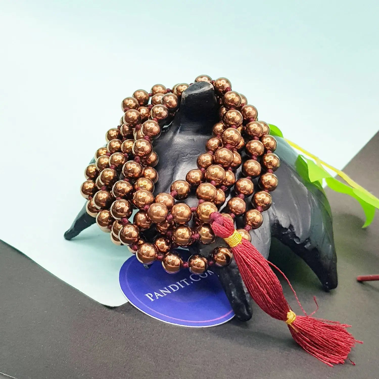 Copper Hematite Mala