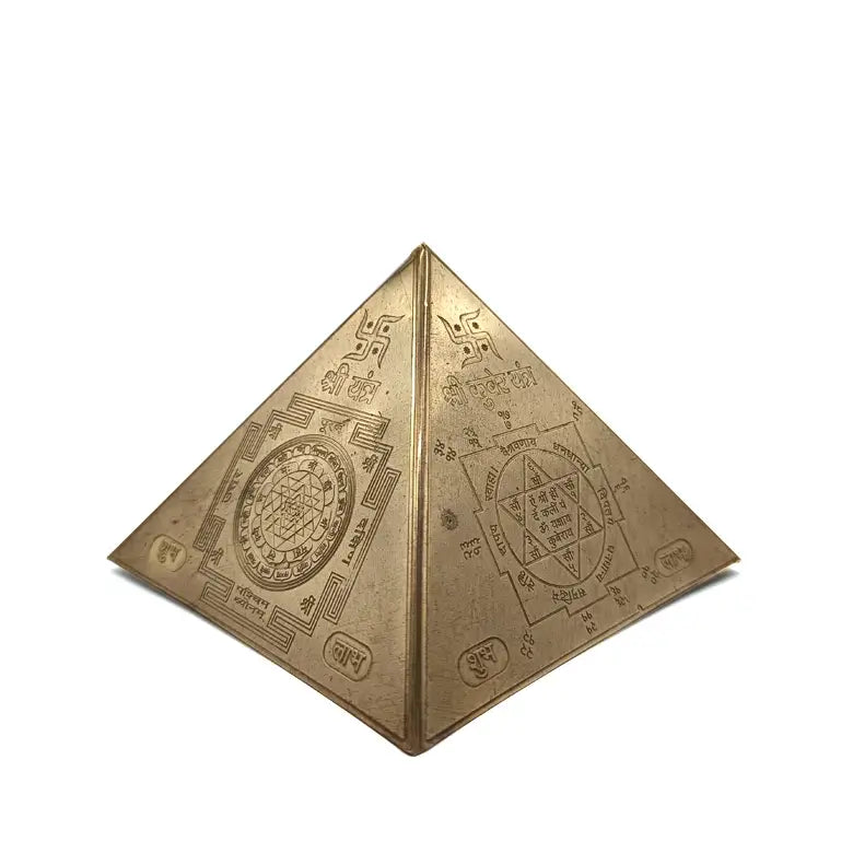 Copper Pyramid for Positive Energy — full pyramid view with all faces visible