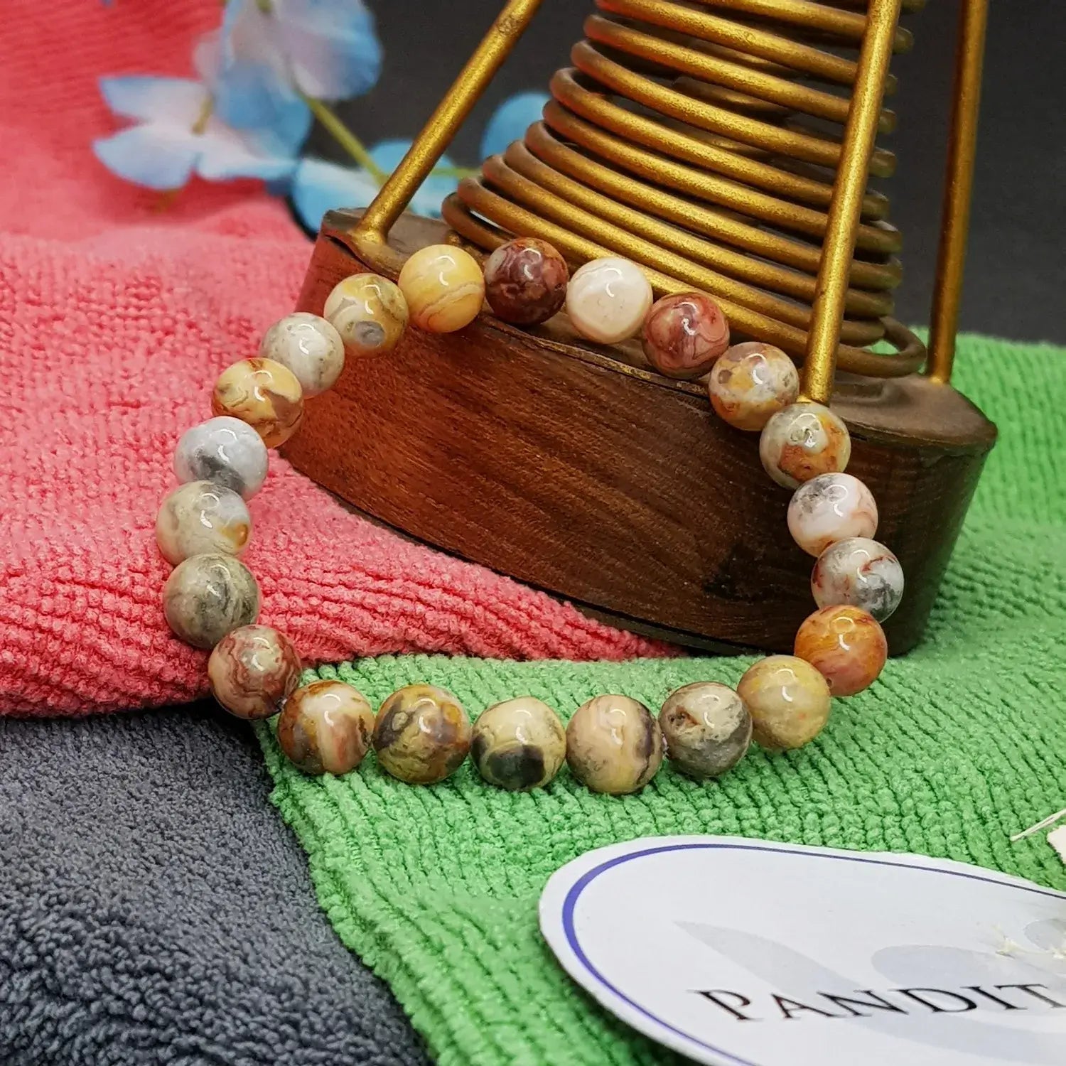 Crazy Lace Agate Bracelet