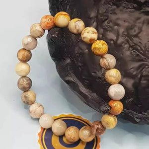 Crazy Lace Agate Bracelet