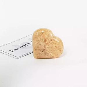 Cream Moonstone Healing Crystal Heart Stone