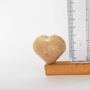 Cream Moonstone Healing Crystal Heart Stone