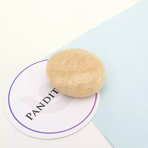 Cream Moonstone Healing Crystal Palm Stone