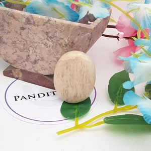 Cream Moonstone Worry Stone