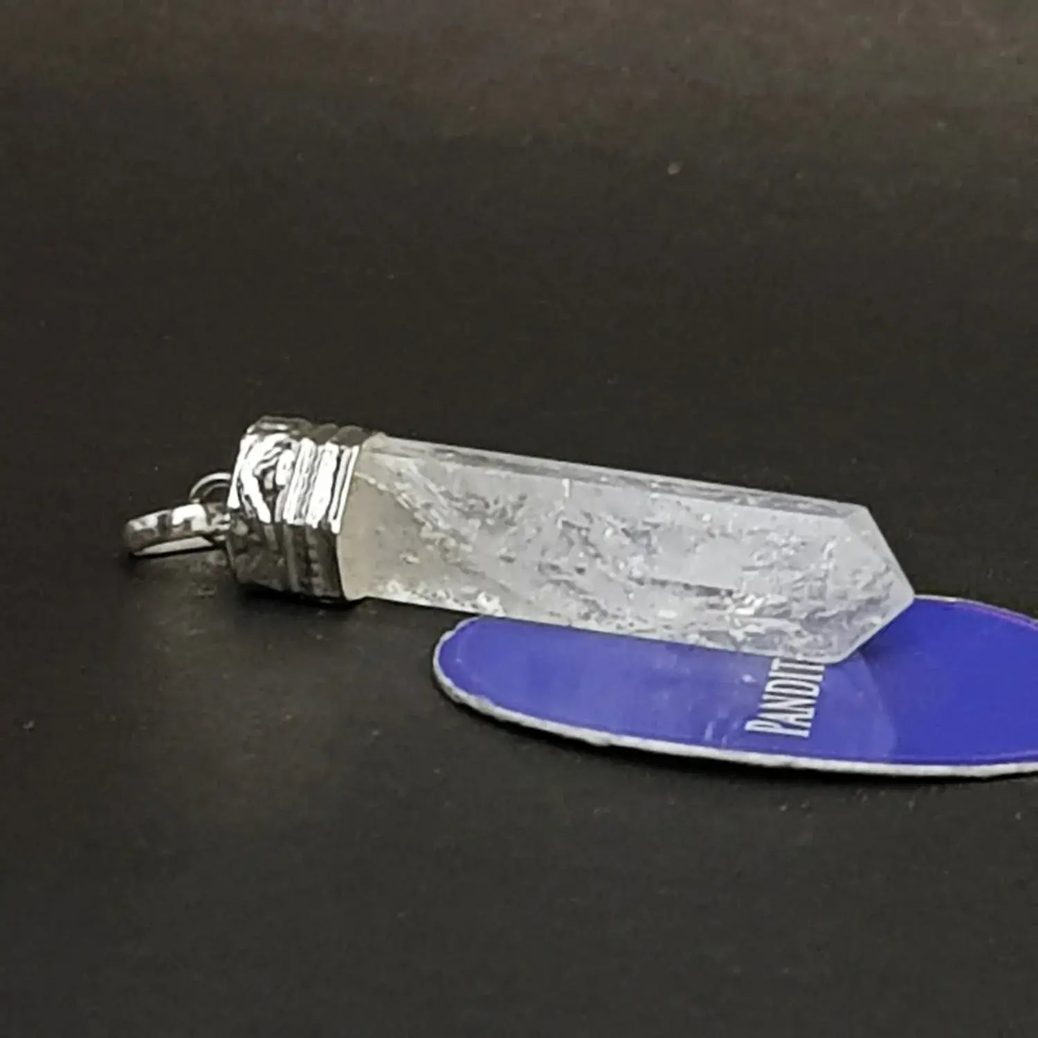 Crystal Cap Pencil Pendant