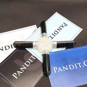 Crystal Pyramid and Black Tourmaline Pencil Energy Generator