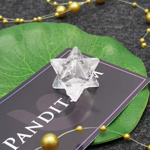 Crystal Quartz Merkaba Star