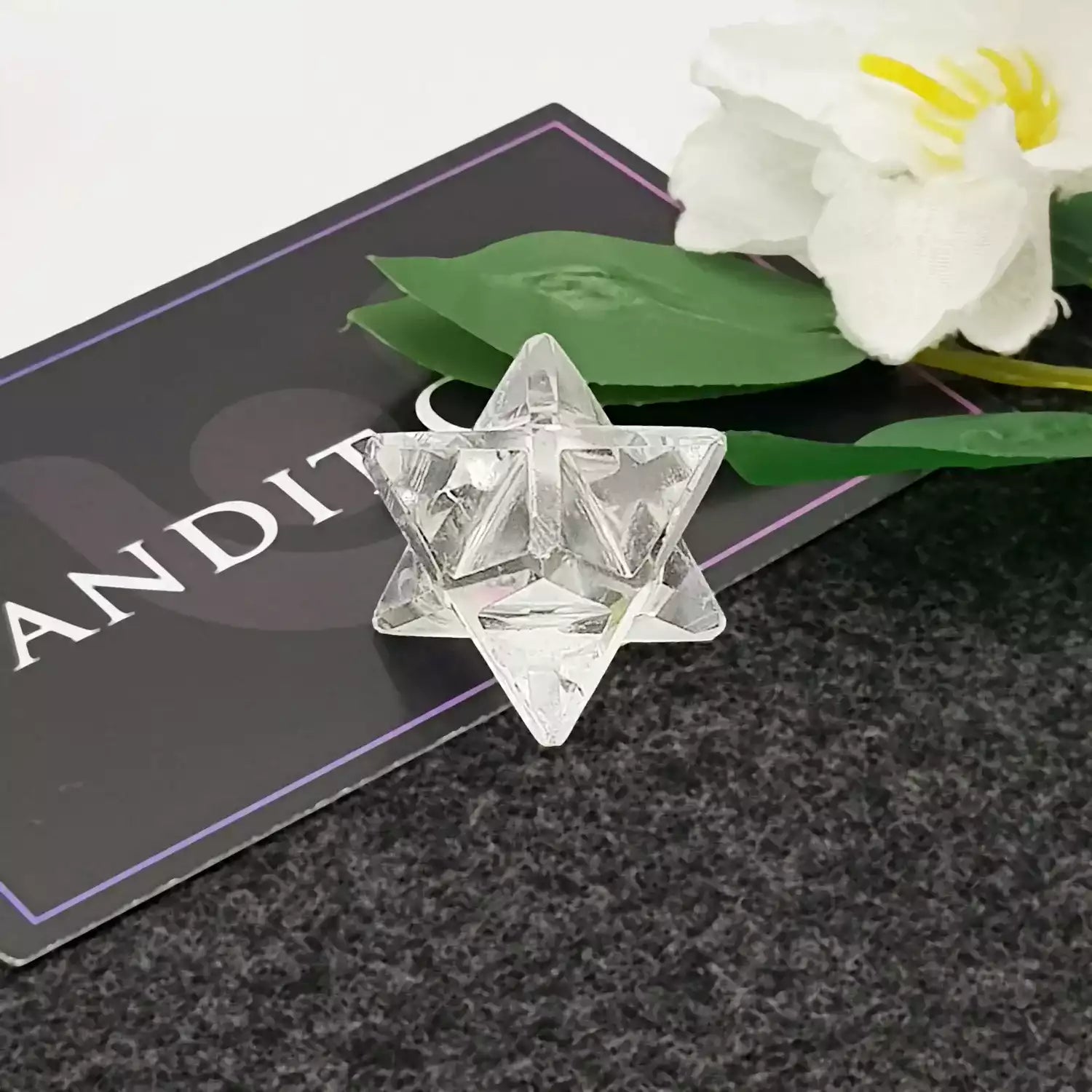 Crystal Quartz Merkaba Star