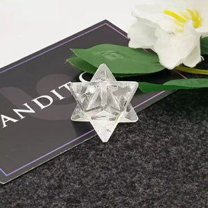 Crystal Quartz Merkaba Star