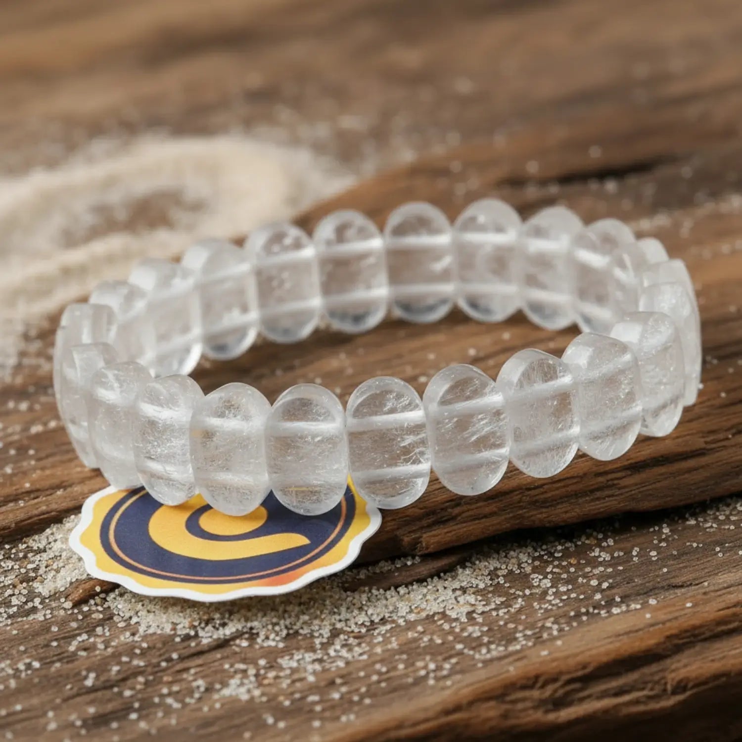 Crystal Quartz Oval Faceted Bracelet - To Sweeten Relationship