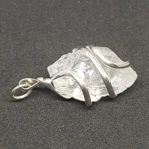 Crystal Quartz Spiral Pendant