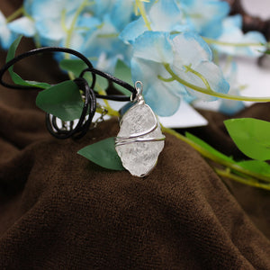 Crystal Quartz Spiral Pendant