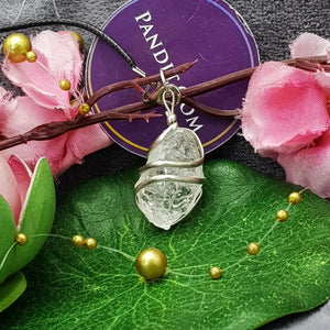 Crystal Quartz Spiral Pendant