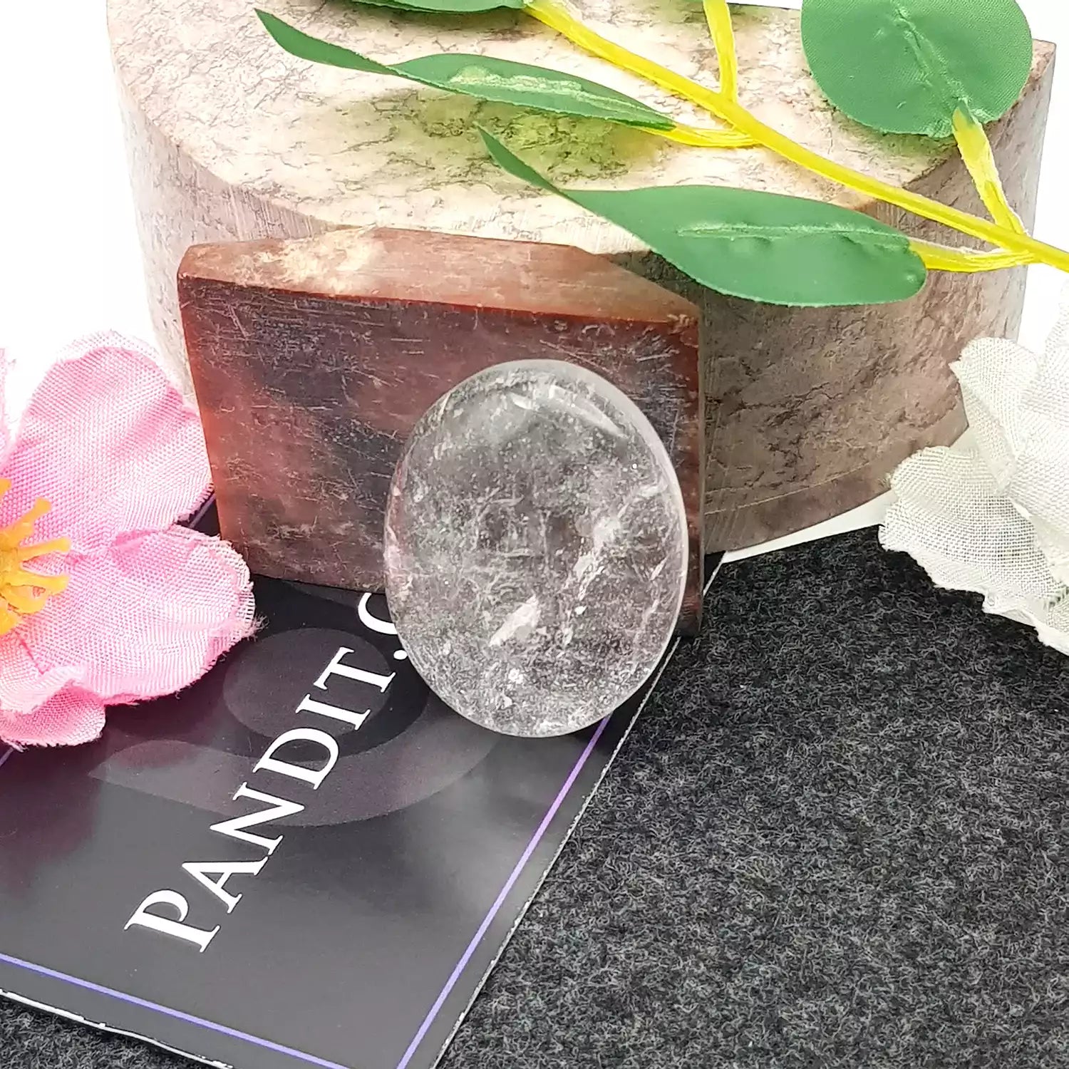 Crystal Quartz Worry Stone