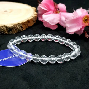 Crystal Sphatik Diamond Cut Lucky Bracelet
