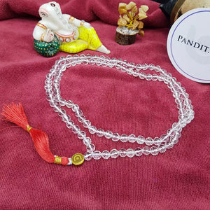 Crystal Sphatik Diamond Cut Mala