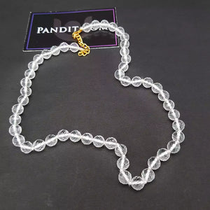 Crystal Sphatik Diamond Cut Mala Necklace Regular