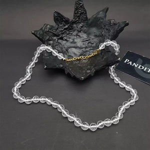 Crystal Sphatik Diamond Cut Mala Necklace Regular