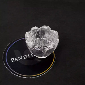 Crystal Sphatik Shri Lakshmi Charan Paduka Small