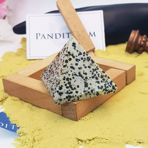 Dalmatian Jasper Crystal Pyramid