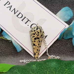 Dalmatian Jasper Dowsing Pendulum