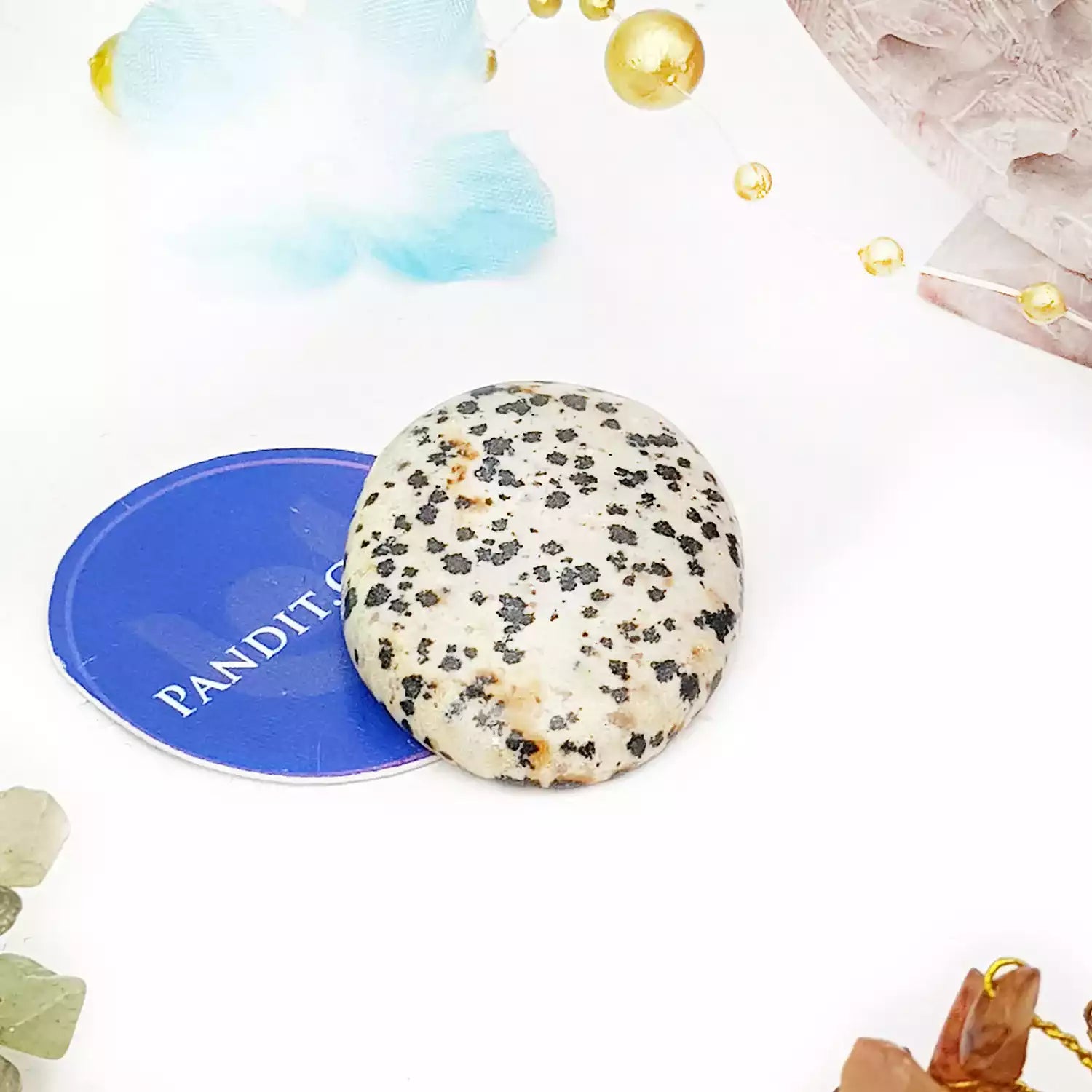 Dalmatian Jasper Worry Stone