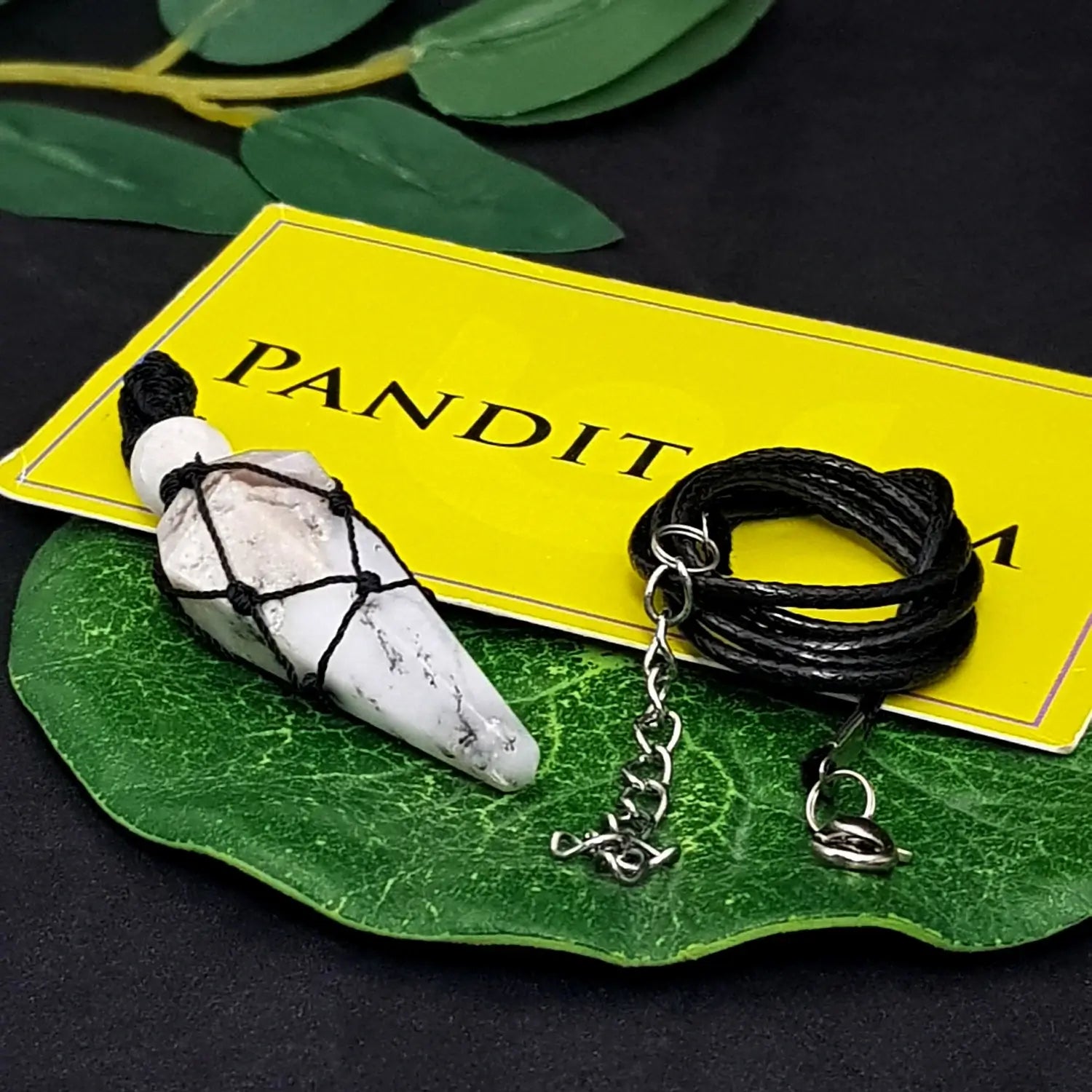 Dendritic Opal Dowsing Pendulum