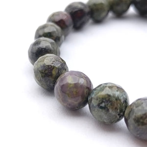 Dragon Blood Jasper Diamond Cut Bracelet