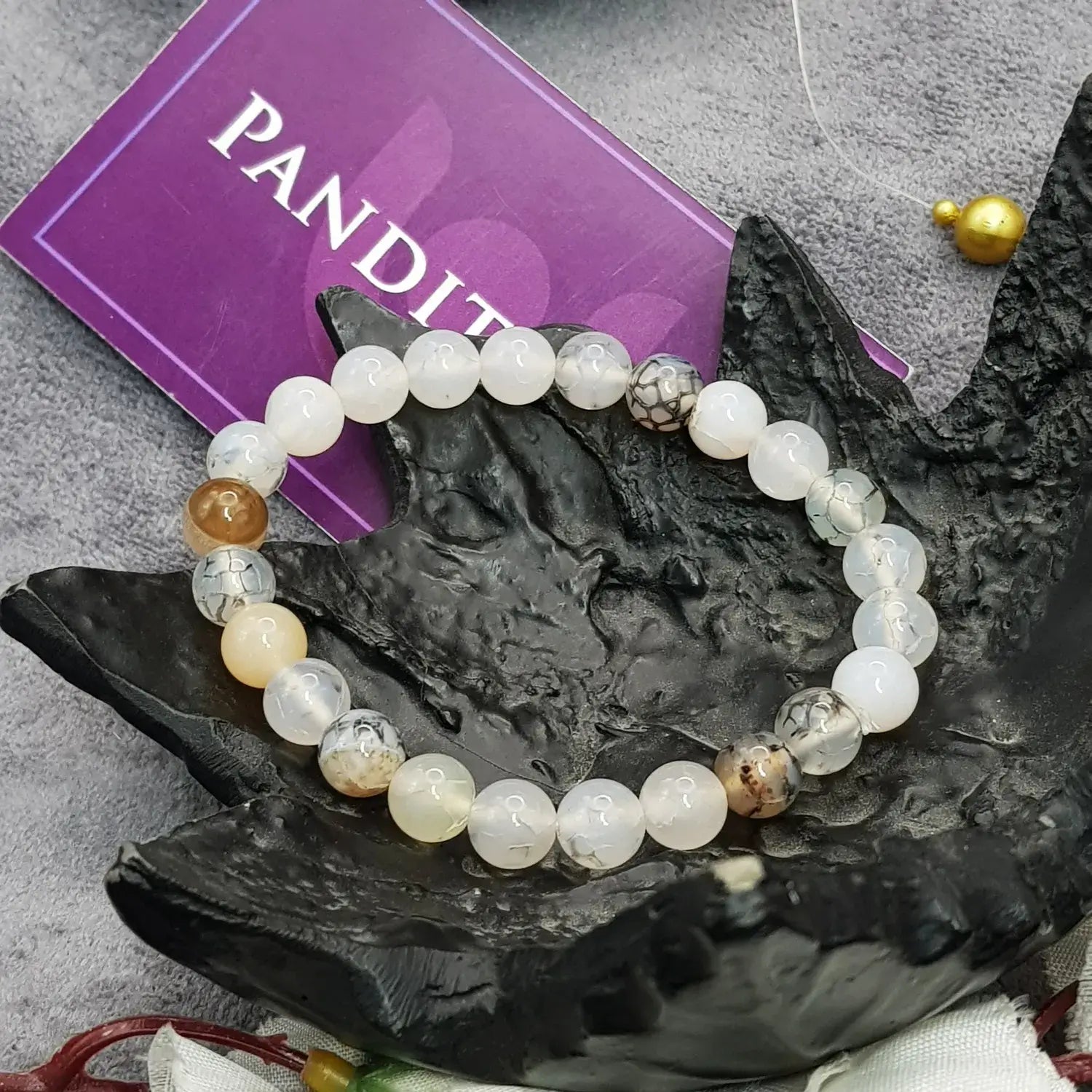 Dragon Vein Agate Bracelet