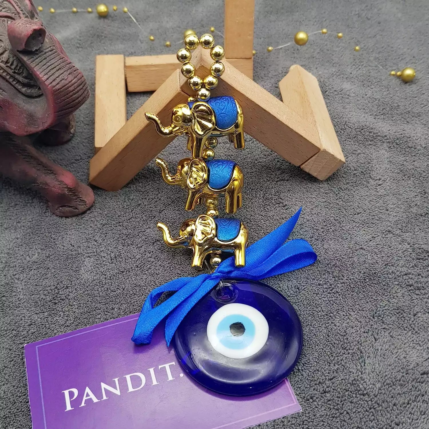 Elephant Evil Eye Hanging for Good Luck — main product view