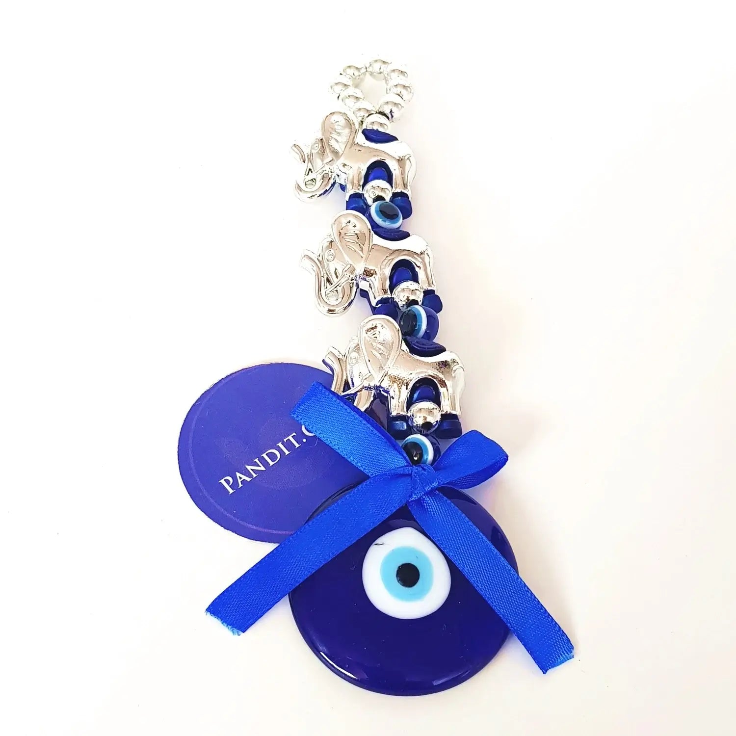 Elephant Evil Eye Hanging for Good Luck — close-up detail showing texture and craftsmanship