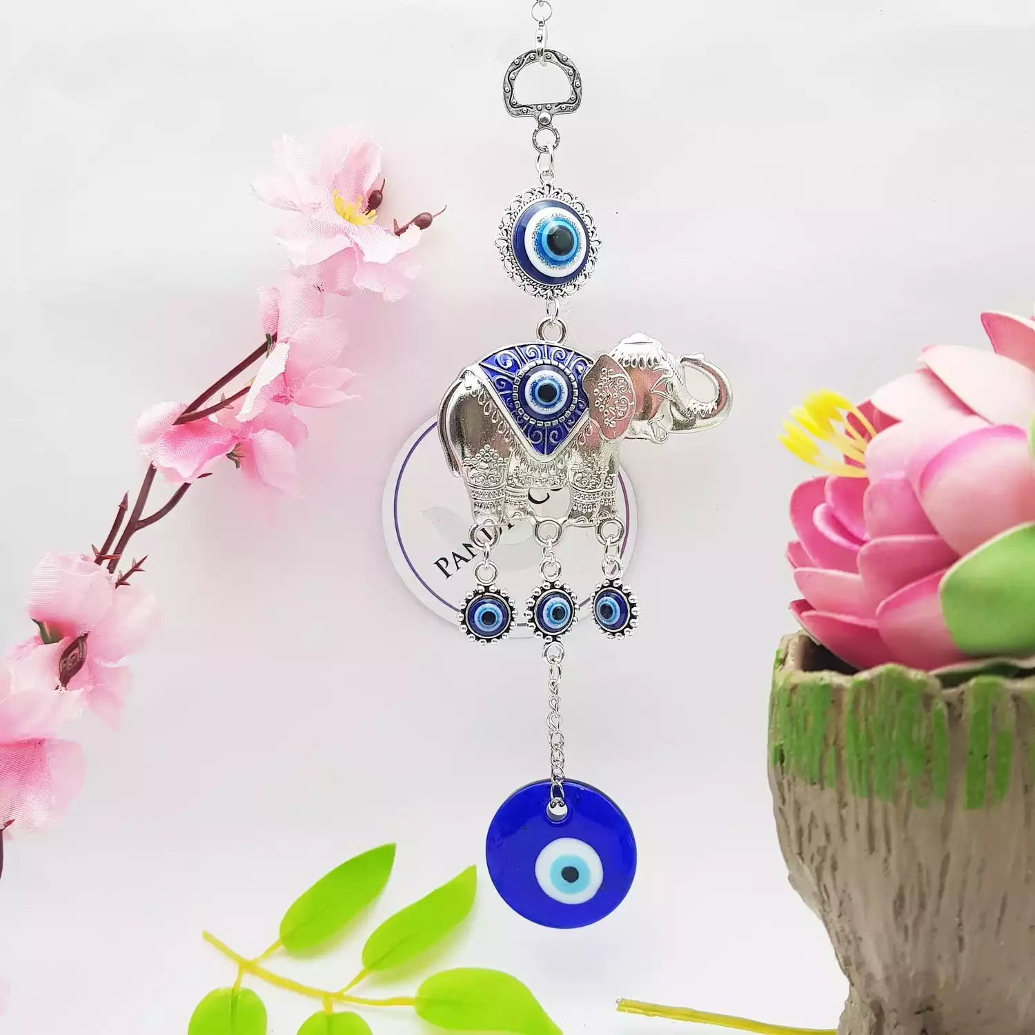 Elephant Evil Eye Hanging For Positive Energy