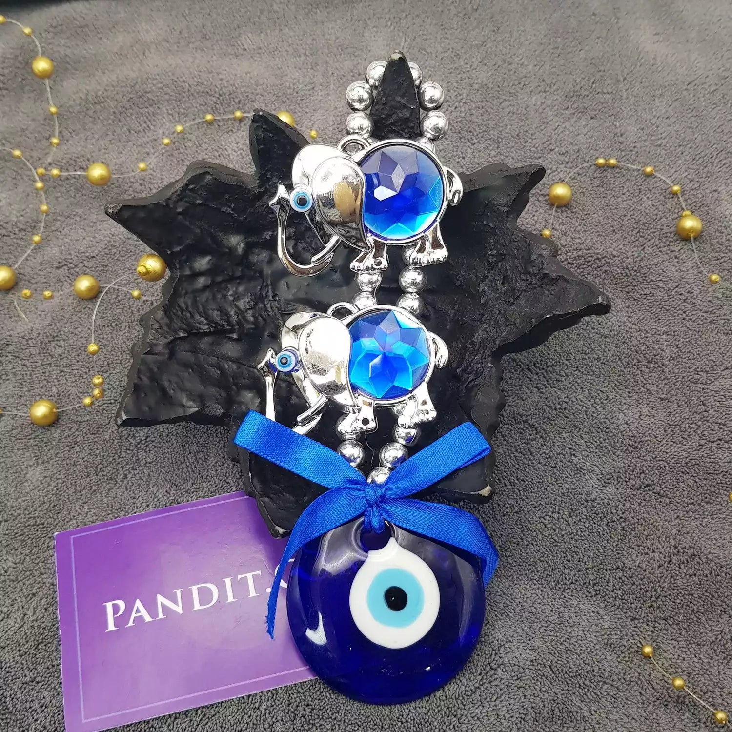 Elephant Evil Eye Hanging For Stability