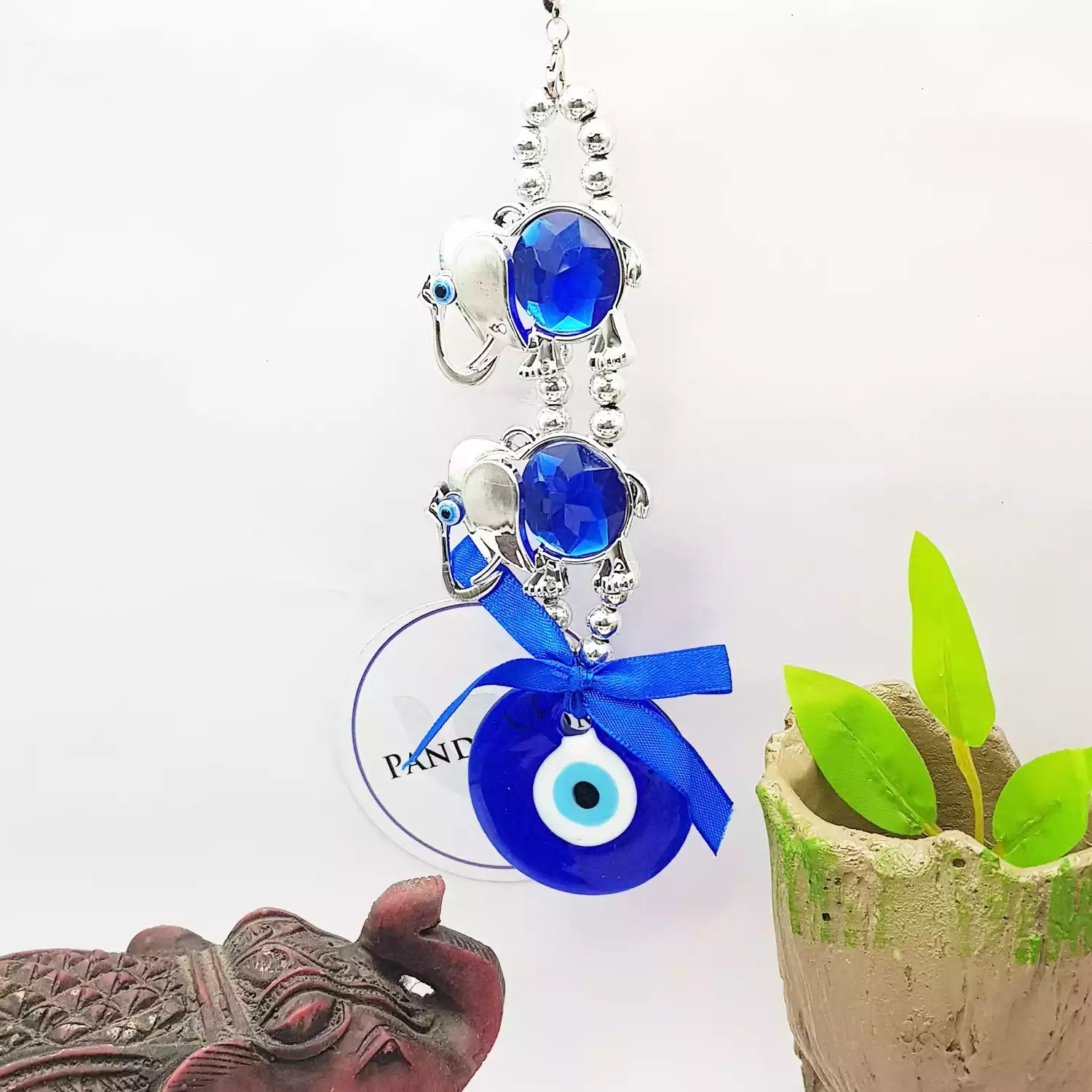 Elephant Evil Eye Hanging For Stability