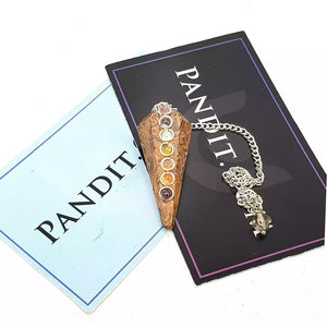 Elephant Jasper 7 Chakra Dowsing Pendulum