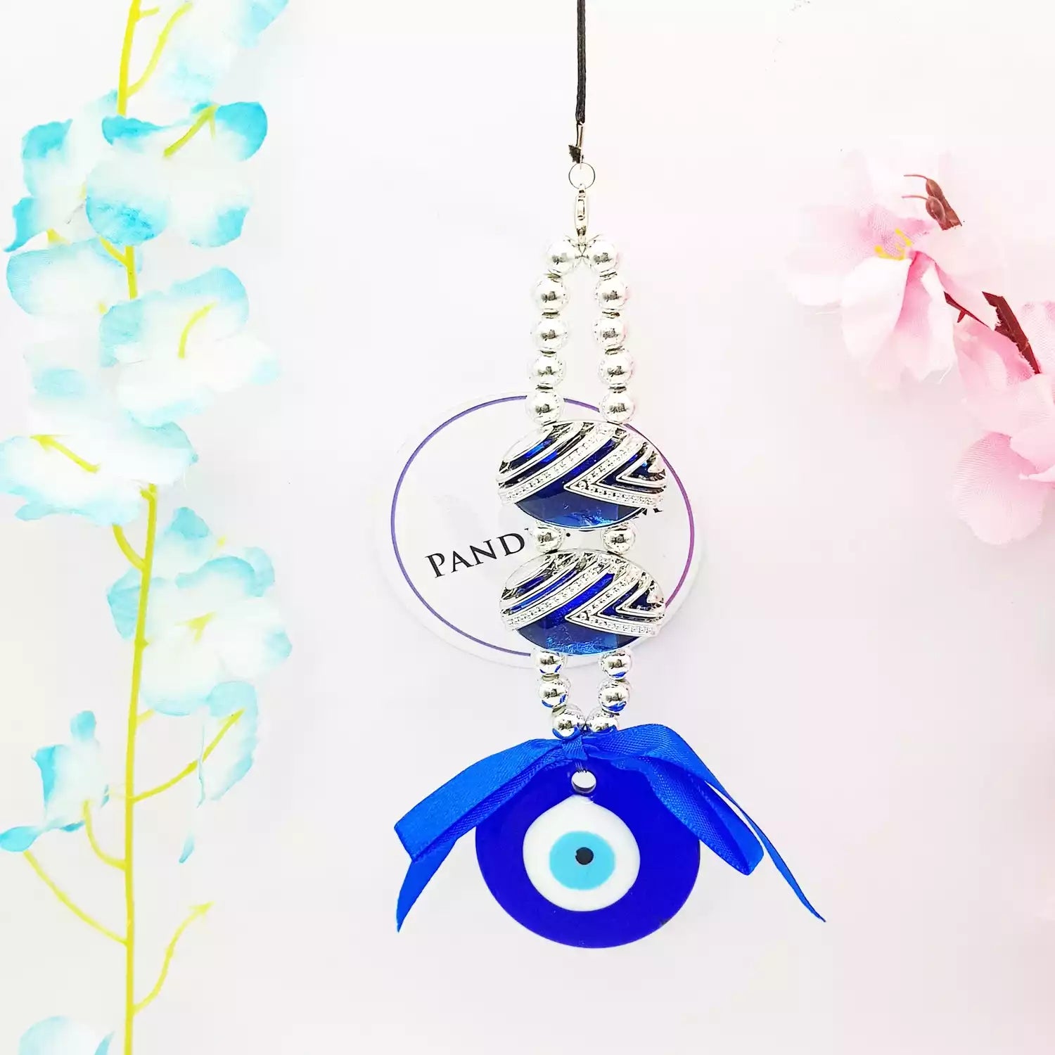Evil Eye Car Hanging for Good Luck — close-up detail showing texture and craftsmanship