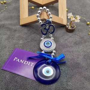 Evil Eye Pendant With Om Symbol