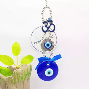 Evil Eye Pendant With Om Symbol