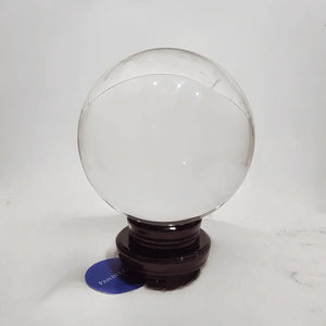 Feng Shui Crystal Gazing Ball With Wooden Stand