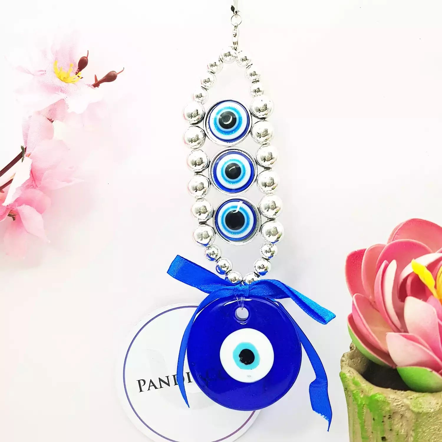 Feng Shui Evil Eye Hanging for Good Luck — close-up detail showing texture and craftsmanship